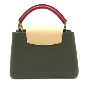 Trendy Inspired Louis Vuitton Capucinebb Khaki Beige Taurillon Clemence Leather Leather