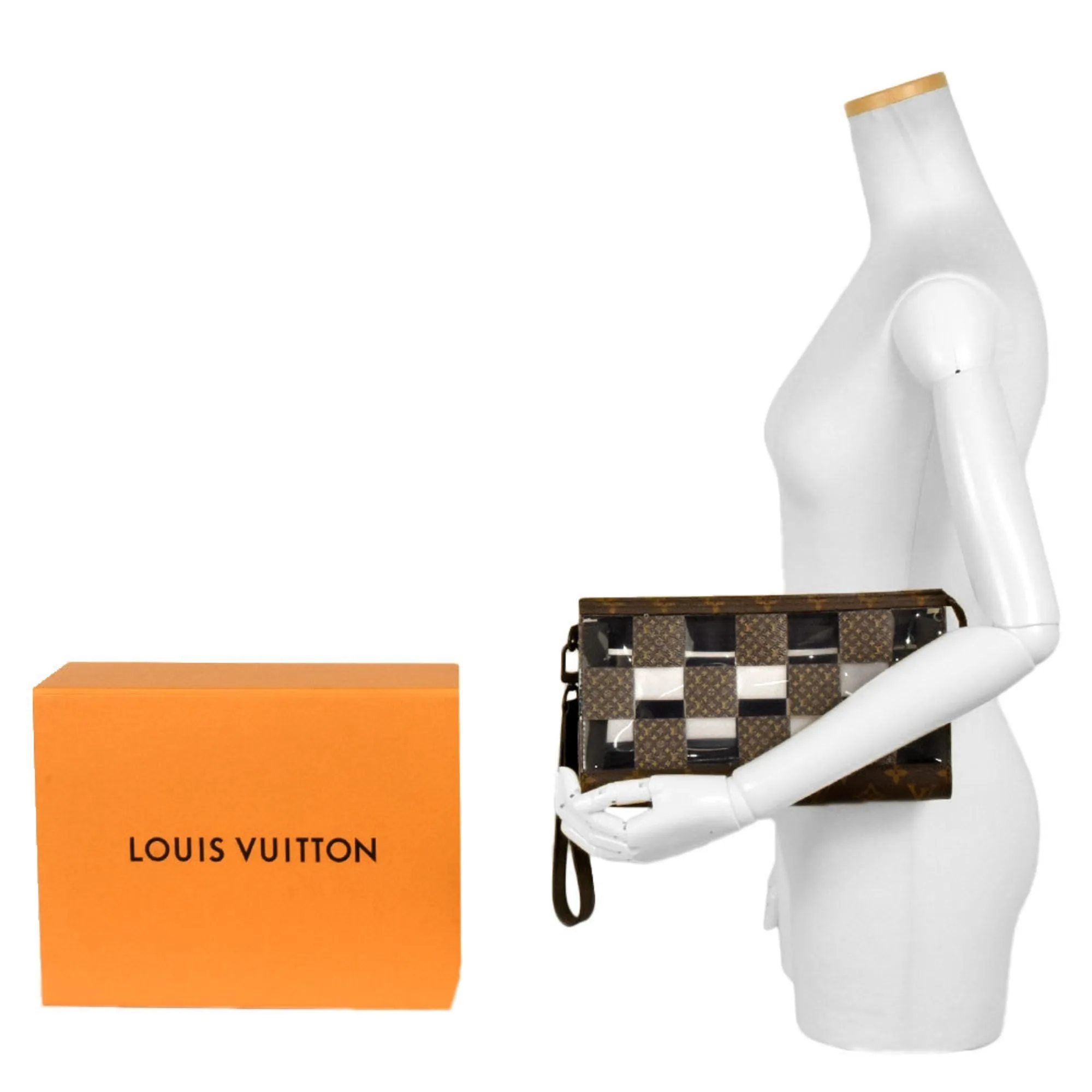 Trendy Inspired Louis Vuitton Chess Clutch Bag