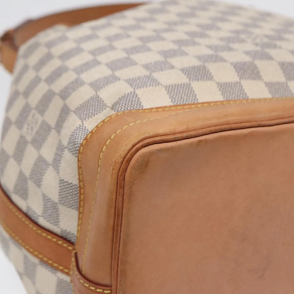 Trendy Inspired Louis Vuitton Damier Azur Noe Shoulder Bag N42222 Lv Auth 88436