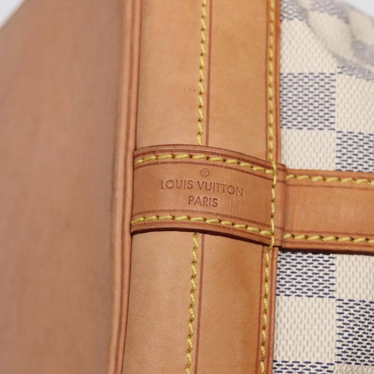 Trendy Inspired Louis Vuitton Damier Azur Noe Shoulder Bag N42222 Lv Auth 88436