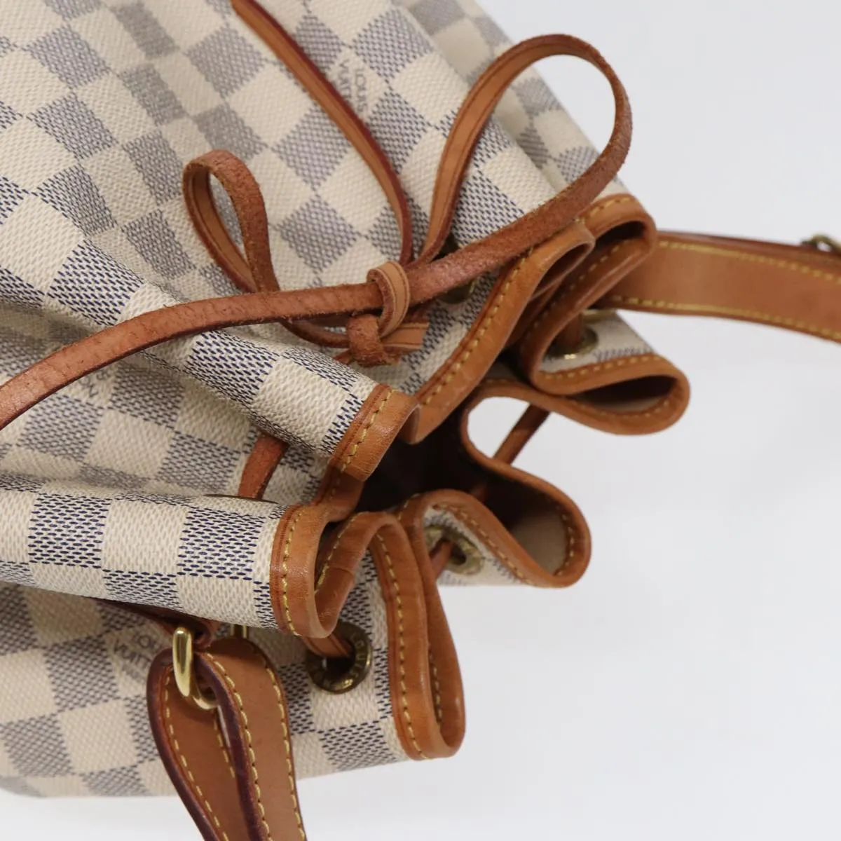 Trendy Inspired Louis Vuitton Damier Azur Noe Shoulder Bag N42222 Lv Auth 88436