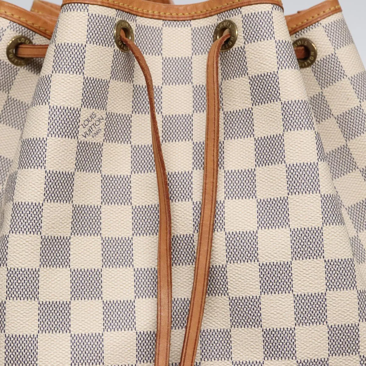 Trendy Inspired Louis Vuitton Damier Azur Noe Shoulder Bag N42222 Lv Auth 88436