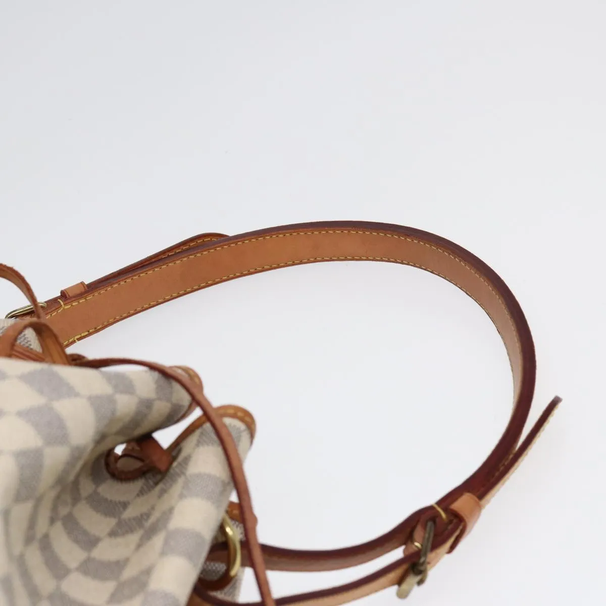 Trendy Inspired Louis Vuitton Damier Azur Noe Shoulder Bag N42222 Lv Auth 88436