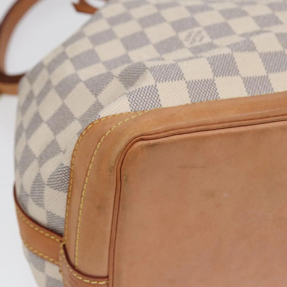 Trendy Inspired Louis Vuitton Damier Azur Noe Shoulder Bag N42222 Lv Auth 88436