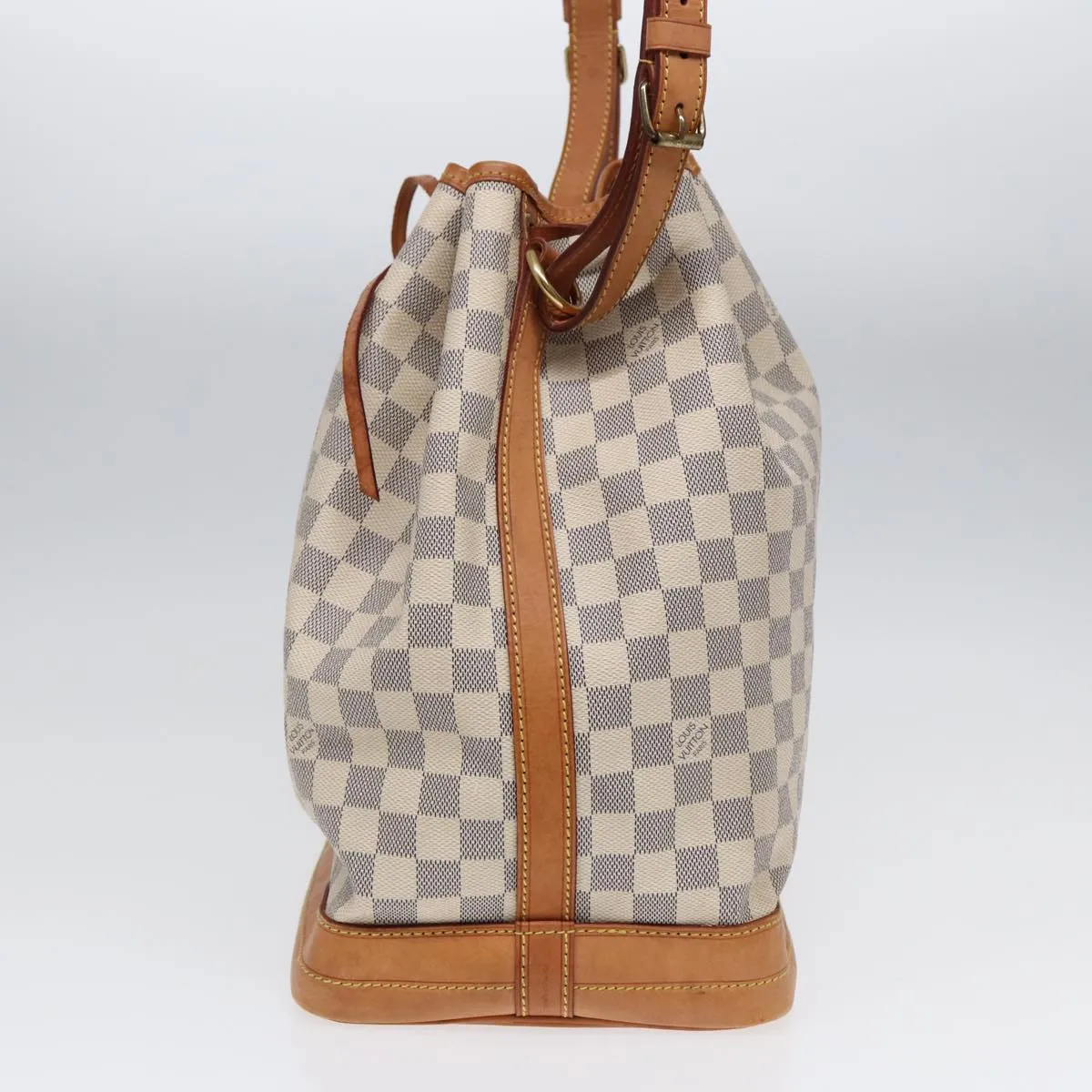 Trendy Inspired Louis Vuitton Damier Azur Noe Shoulder Bag N42222 Lv Auth 88436