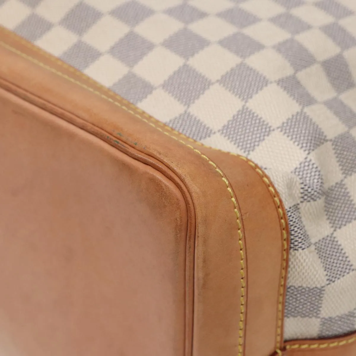 Trendy Inspired Louis Vuitton Damier Azur Noe Shoulder Bag N42222 Lv Auth 88436