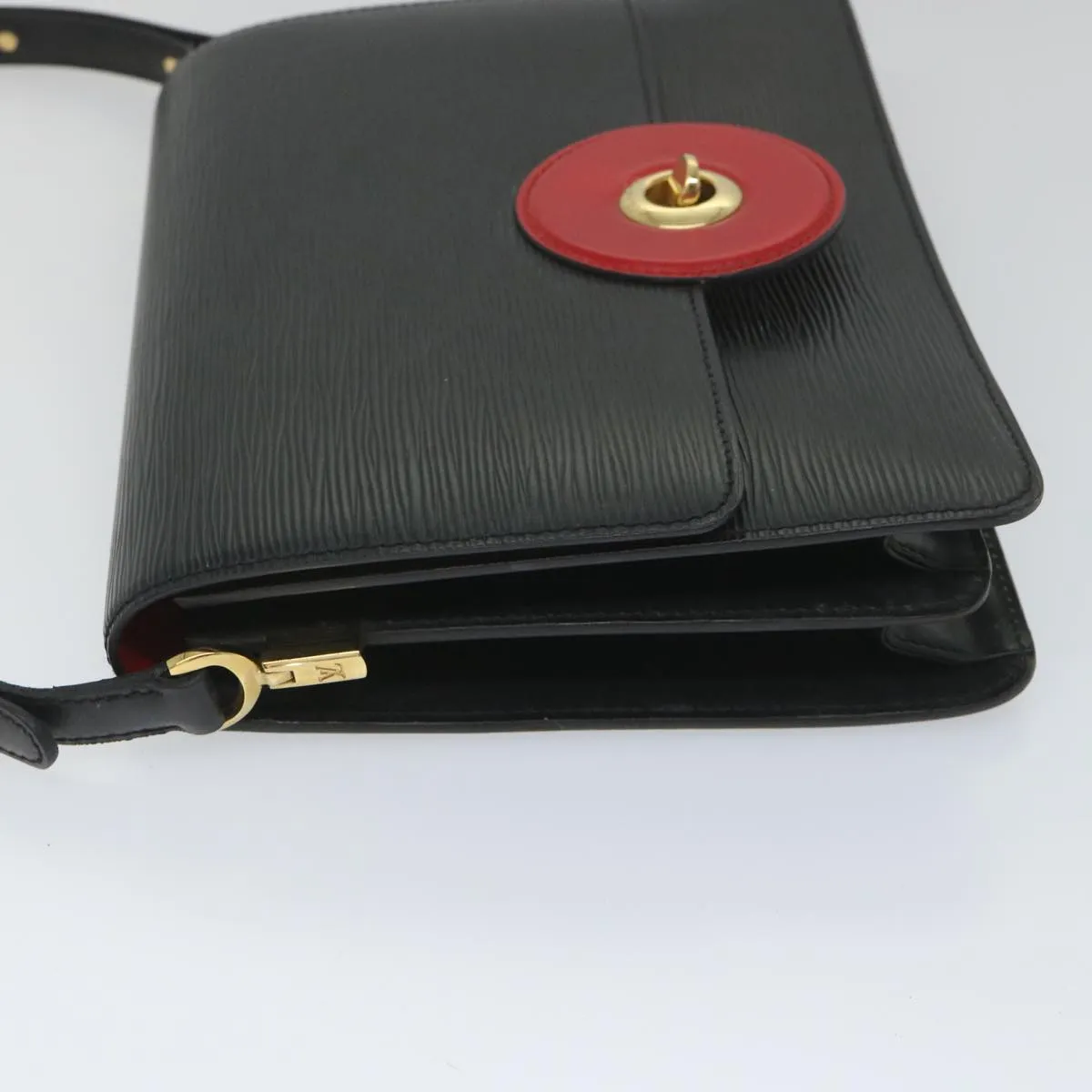 Trendy Inspired Louis Vuitton Epi Free Run Shoulder Bag Red Black M52417 Lv Auth 56485