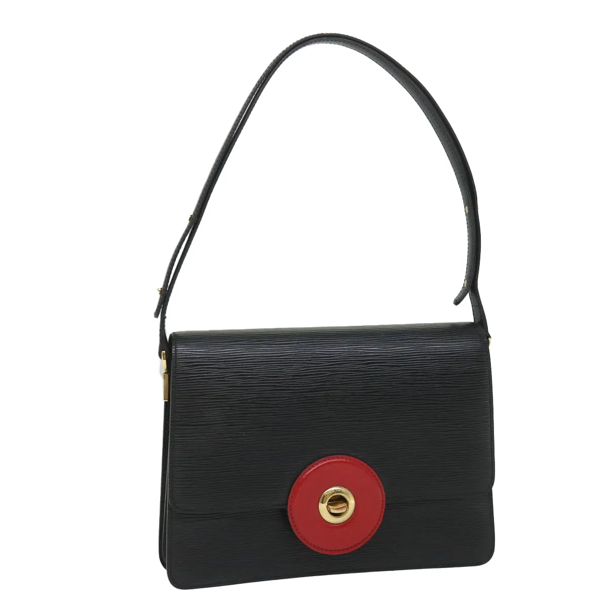 Trendy Inspired Louis Vuitton Epi Free Run Shoulder Bag Red Black M52417 Lv Auth 56485