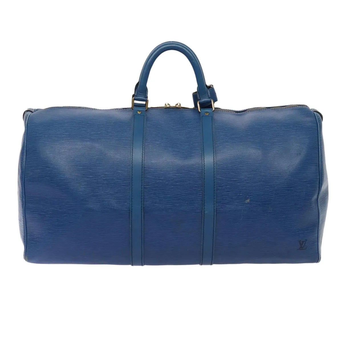 Trendy Inspired Louis Vuitton Epi Keepall 55 Boston Bag Vintage Blue M42955 Lv Auth 82152