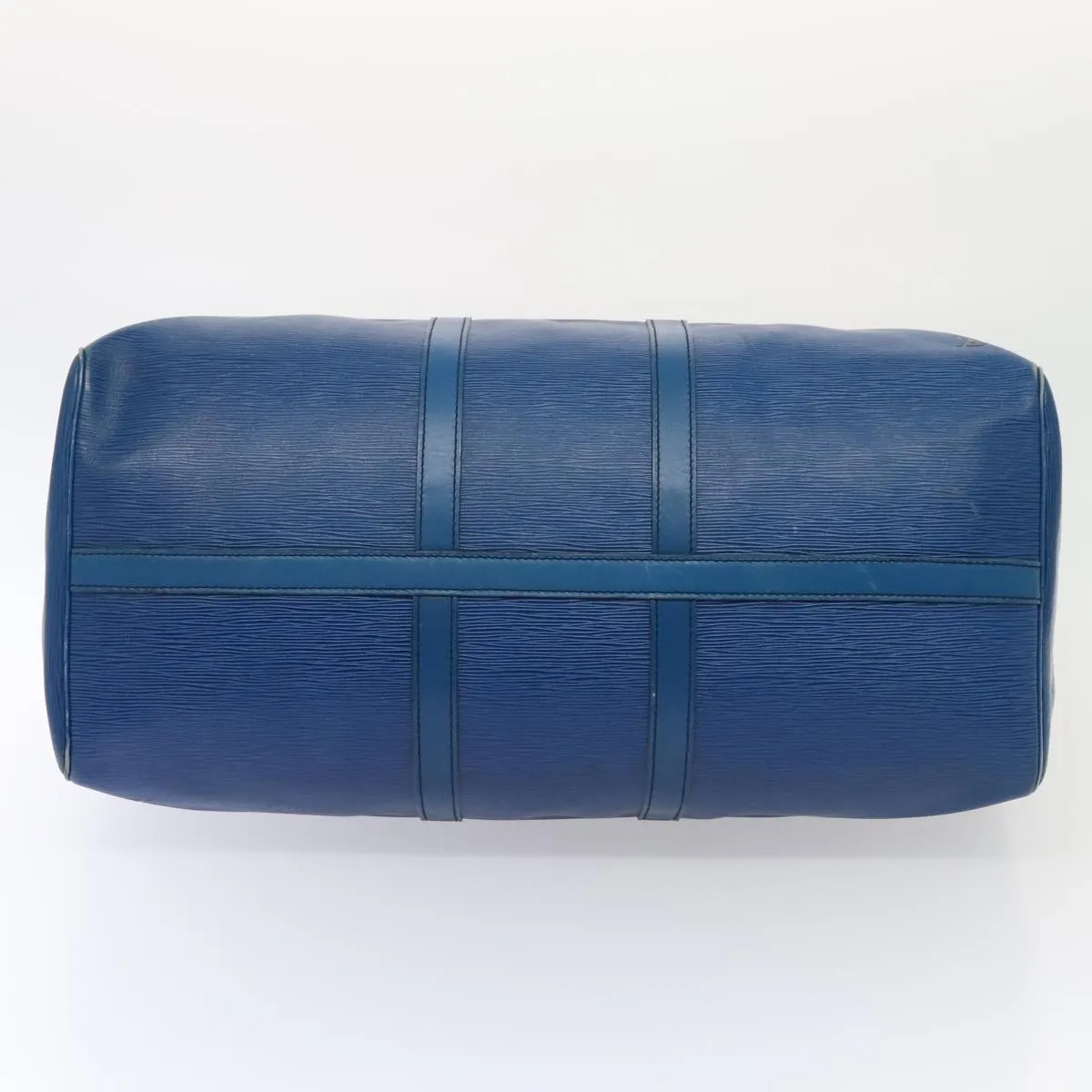 Trendy Inspired Louis Vuitton Epi Keepall 55 Boston Bag Vintage Blue M42955 Lv Auth 82152