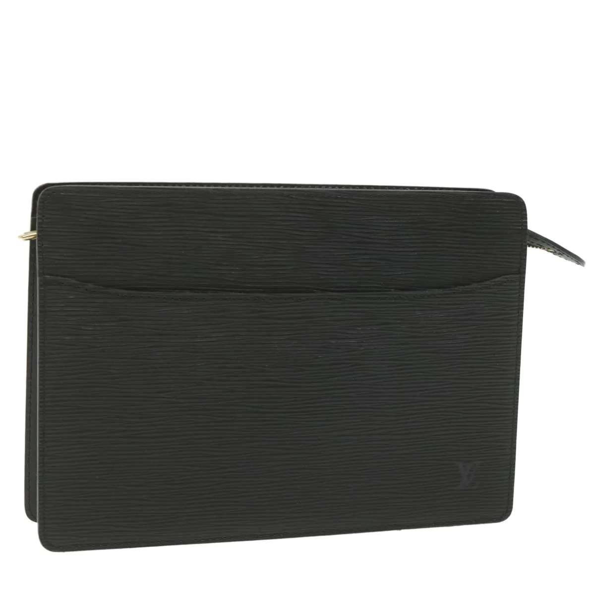 Trendy Inspired Louis Vuitton Epi Pochette Homme Clutch Bag Black M52522 Lv Auth Ki3764