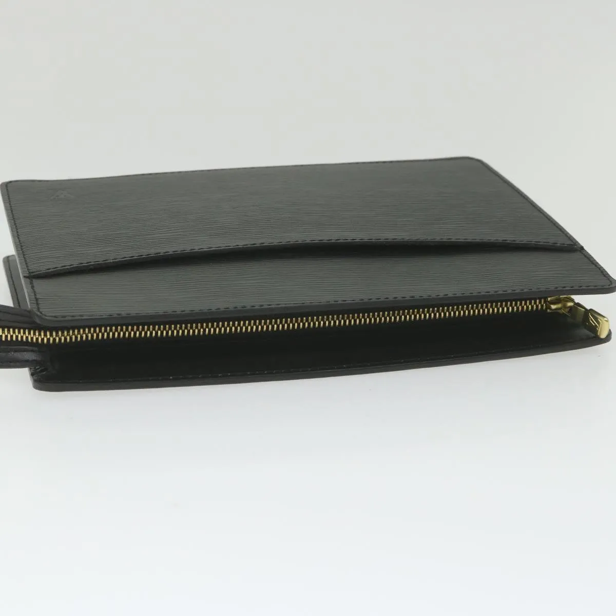 Trendy Inspired Louis Vuitton Epi Pochette Homme Clutch Bag Black M52522 Lv Auth Ki3764