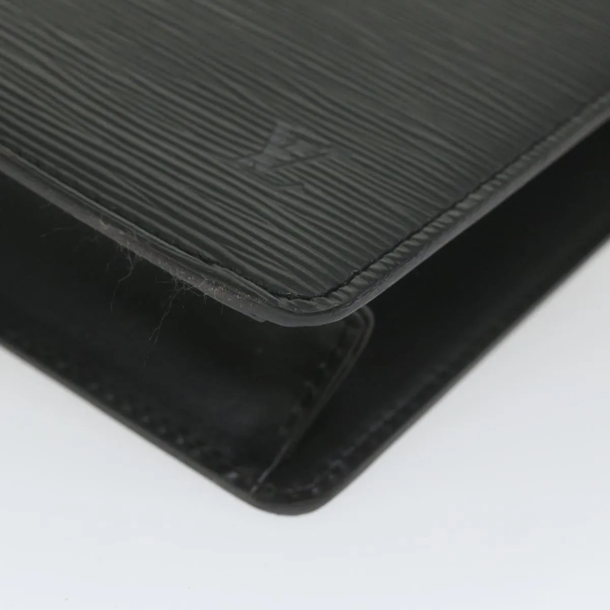 Trendy Inspired Louis Vuitton Epi Pochette Homme Clutch Bag Black M52522 Lv Auth Ki3764