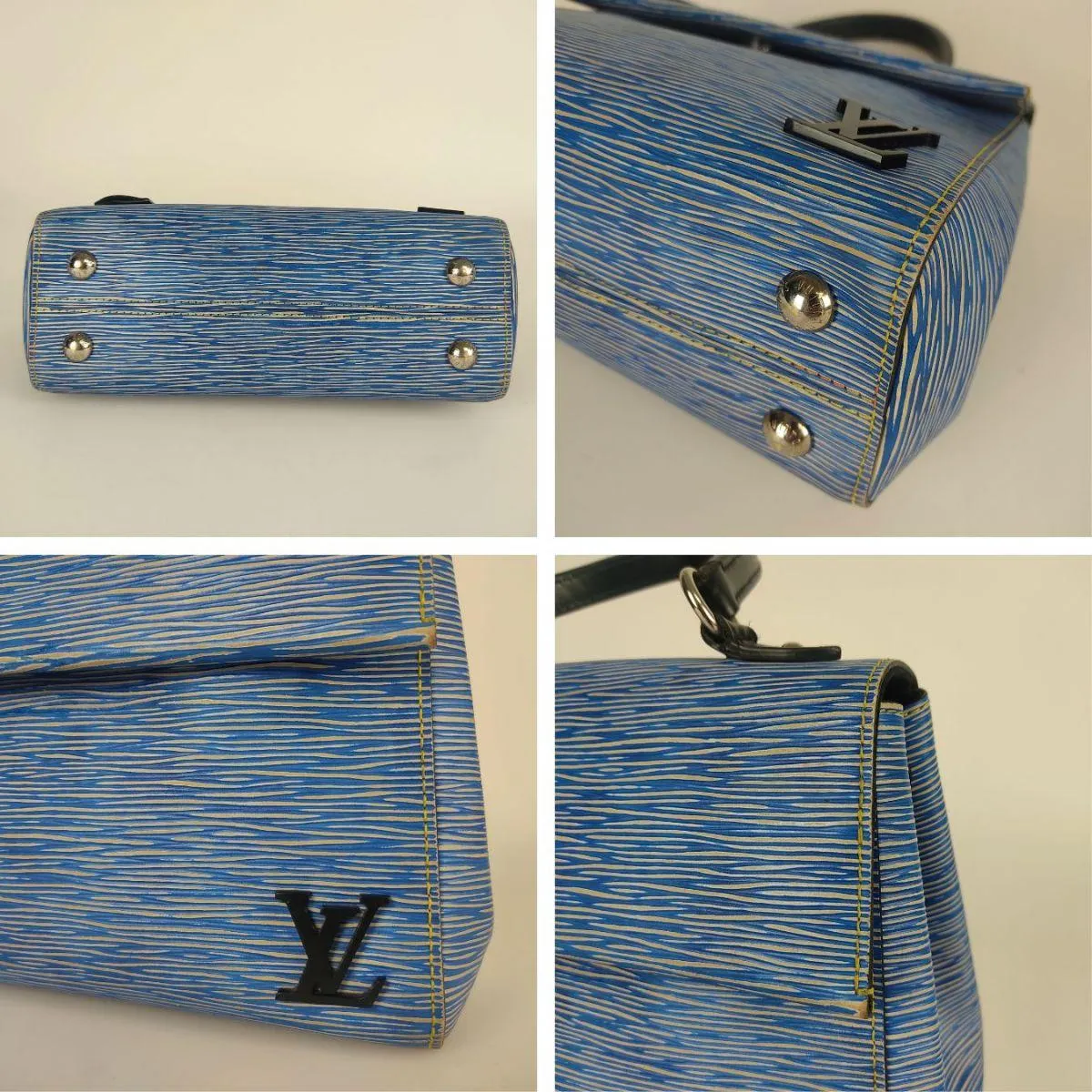 Trendy Inspired Louis Vuitton Louis Vuitton Louis Vuitton Cluny Bag In Light Blue Epi Leather
