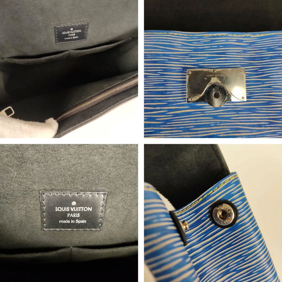 Trendy Inspired Louis Vuitton Louis Vuitton Louis Vuitton Cluny Bag In Light Blue Epi Leather