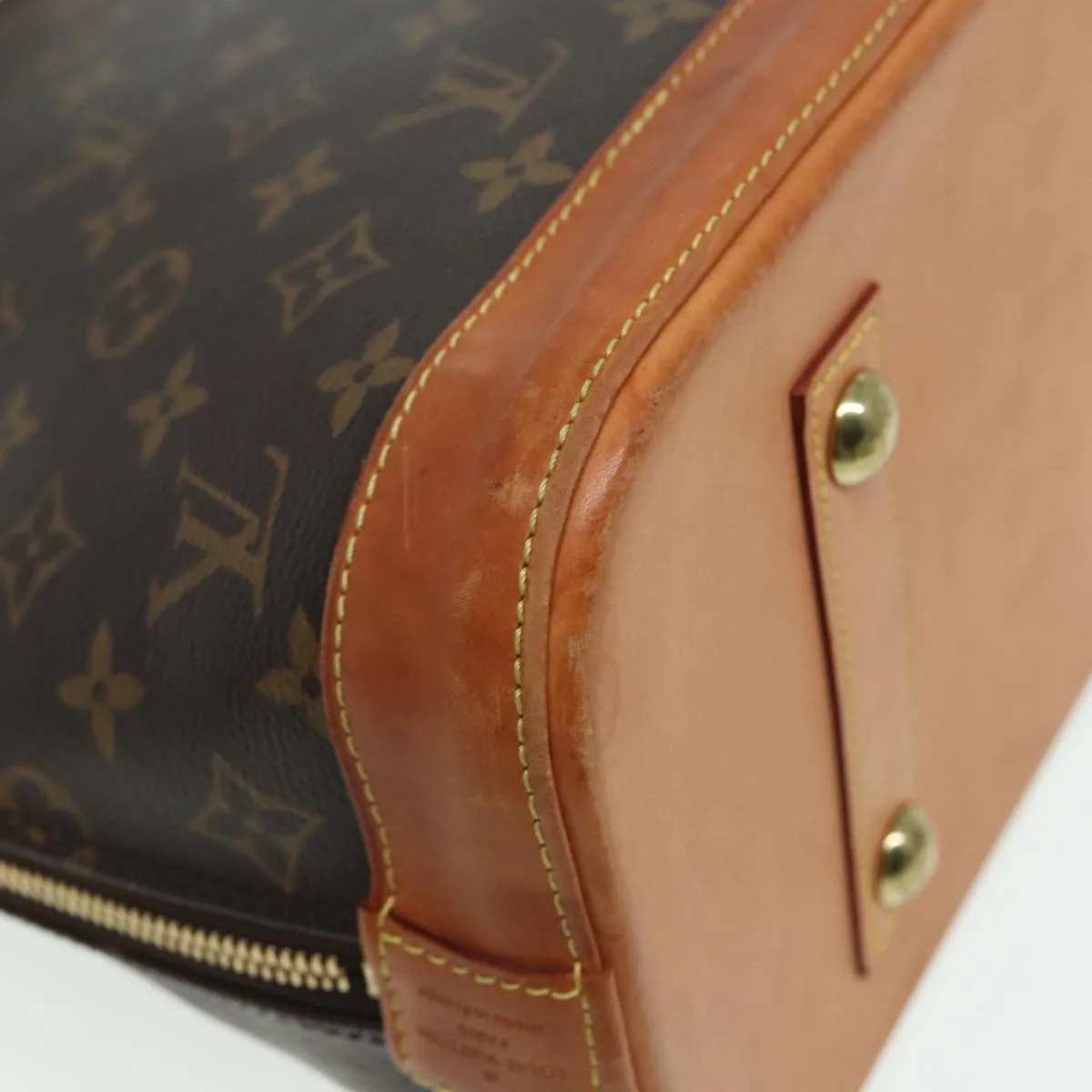 Trendy Inspired Louis Vuitton Monogram Alma Mm Hand Bag M40878 Lv Auth 83099
