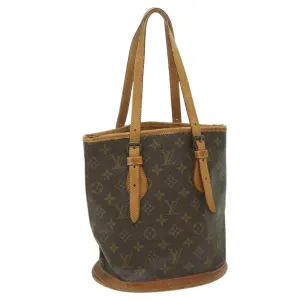 Trendy Inspired Louis Vuitton Monogram Bucket Pm Shoulder Bag M42238 Lv Auth Bs9633
