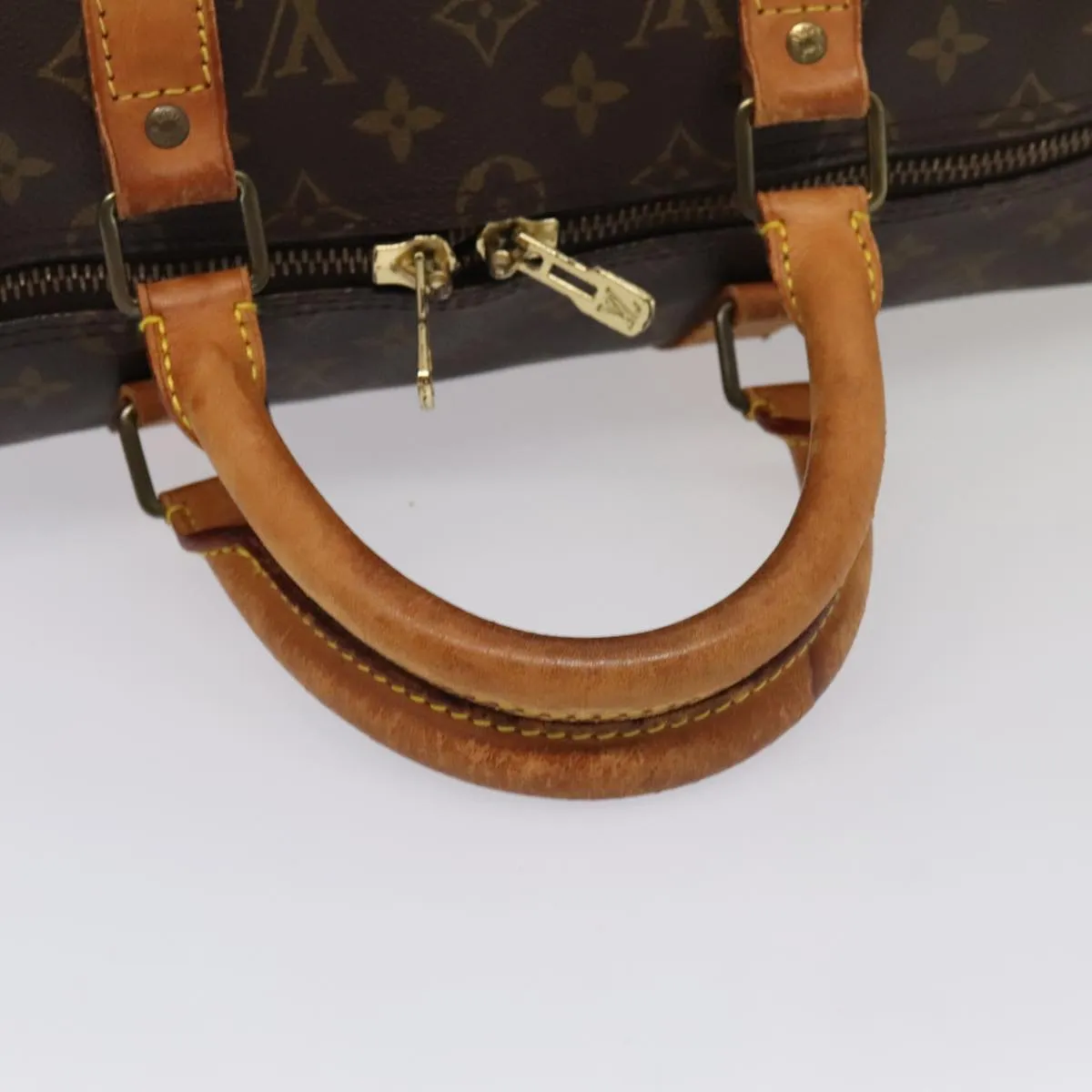 Trendy Inspired Louis Vuitton Monogram Keepall Bandouliere 50 Boston Bag M41416 Lv Auth Tb1121