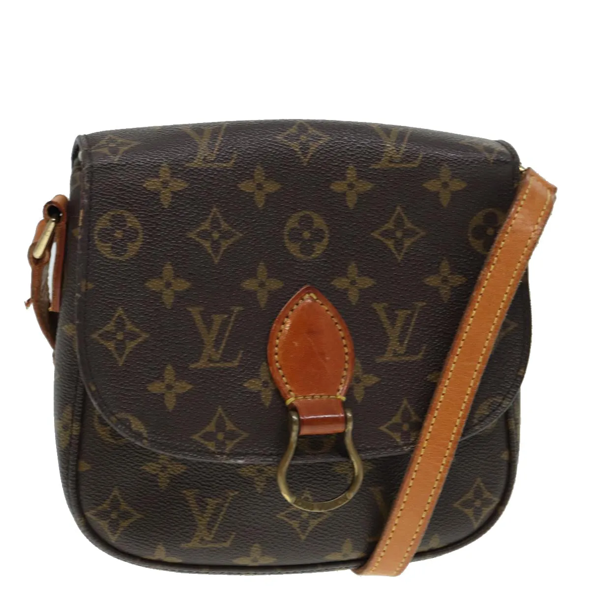 Trendy Inspired Louis Vuitton Monogram Saint Cloud Mm Shoulder Bag M51243 Lv Auth Bs17626