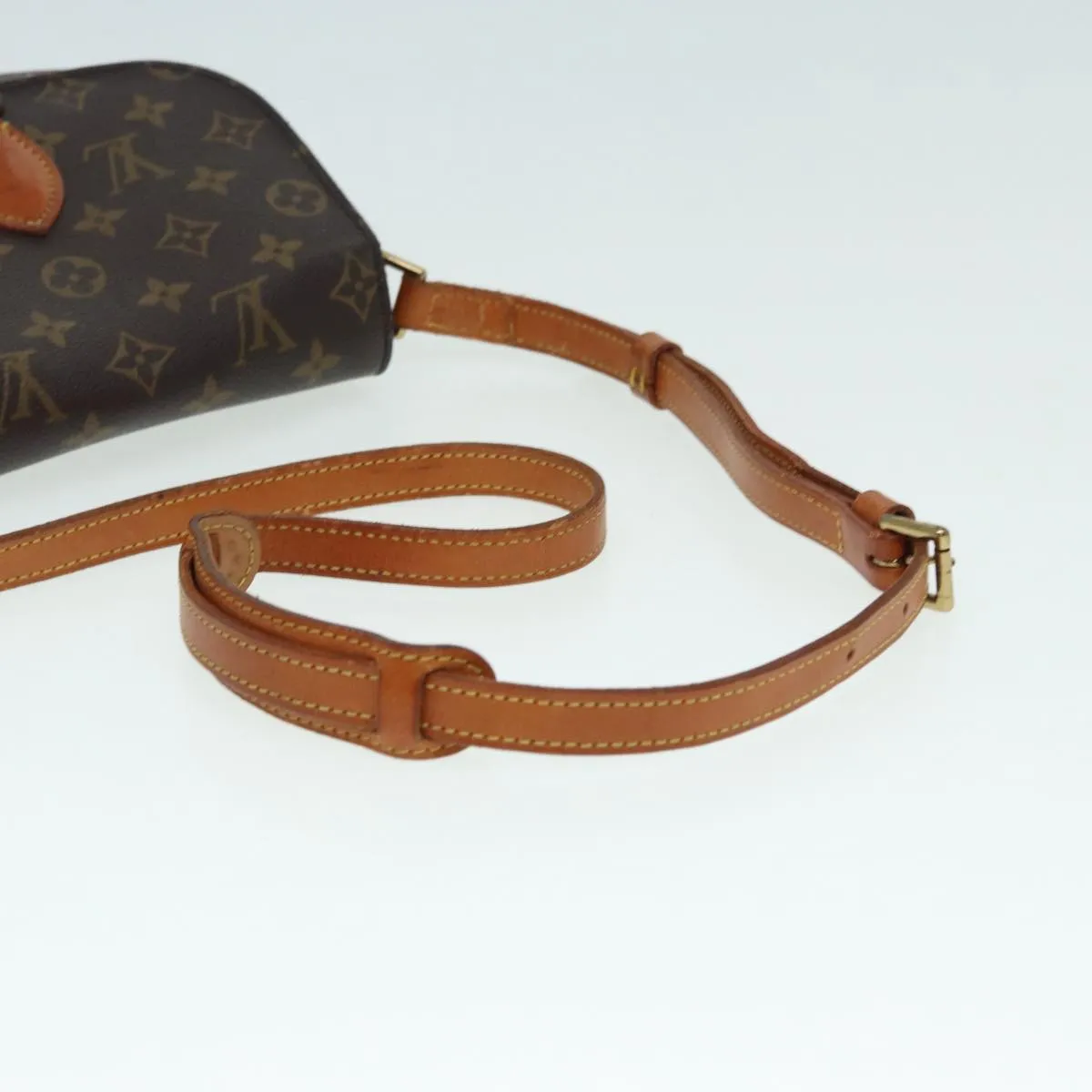 Trendy Inspired Louis Vuitton Monogram Saint Cloud Mm Shoulder Bag M51243 Lv Auth Bs17626