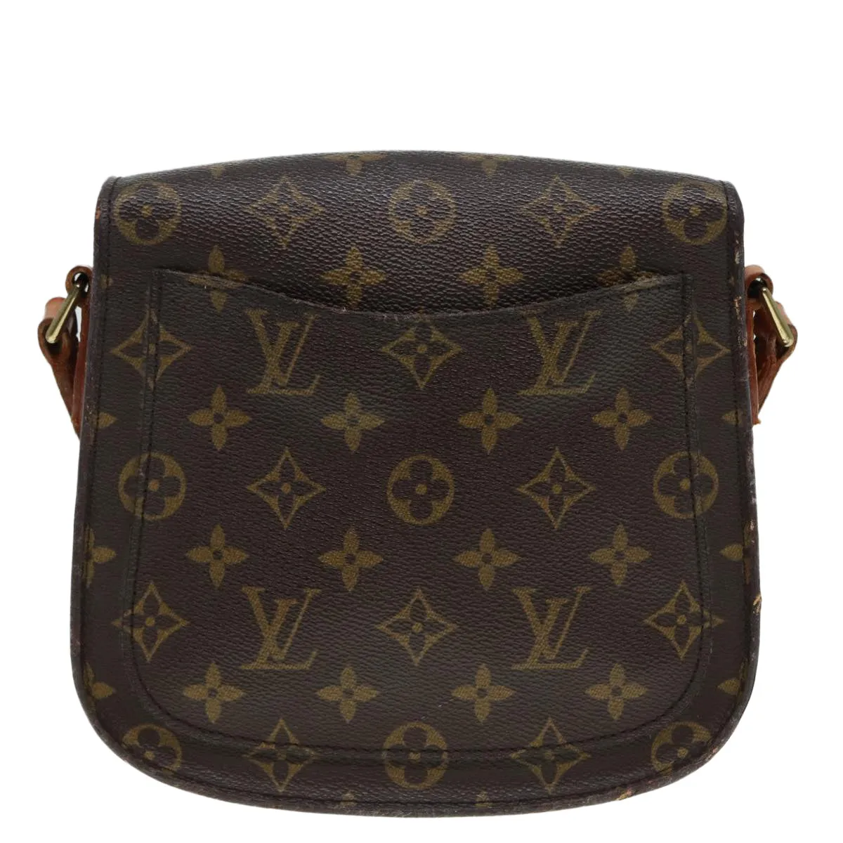 Trendy Inspired Louis Vuitton Monogram Saint Cloud Mm Shoulder Bag M51243 Lv Auth Bs17626