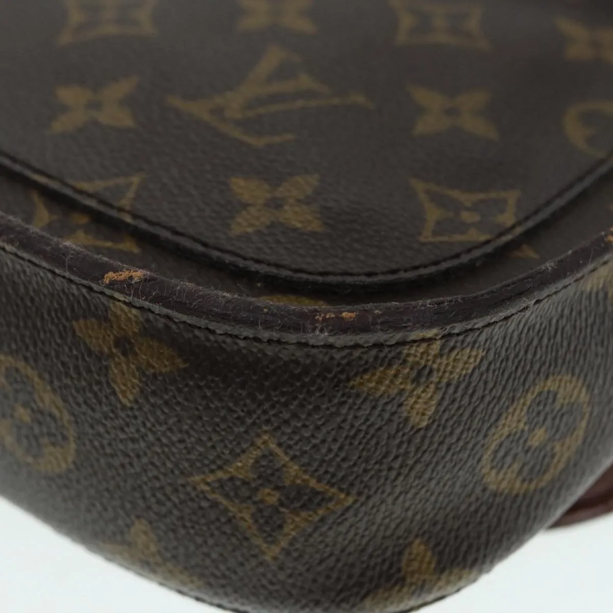 Trendy Inspired Louis Vuitton Monogram Saint Cloud Mm Shoulder Bag M51243 Lv Auth Bs17626