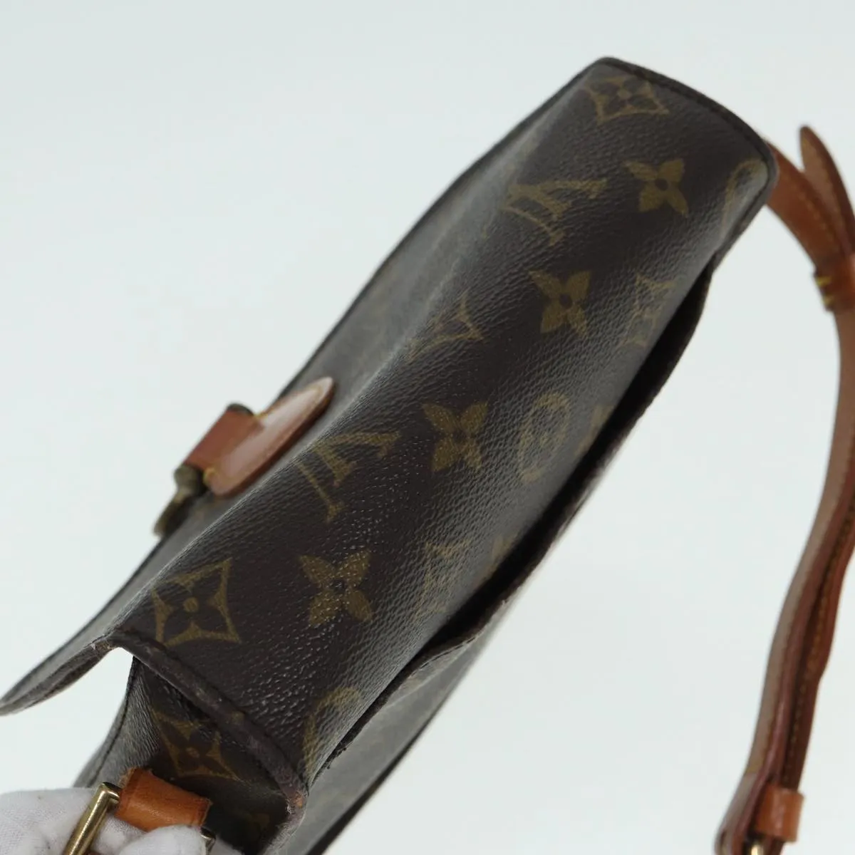 Trendy Inspired Louis Vuitton Monogram Saint Cloud Mm Shoulder Bag M51243 Lv Auth Bs17626