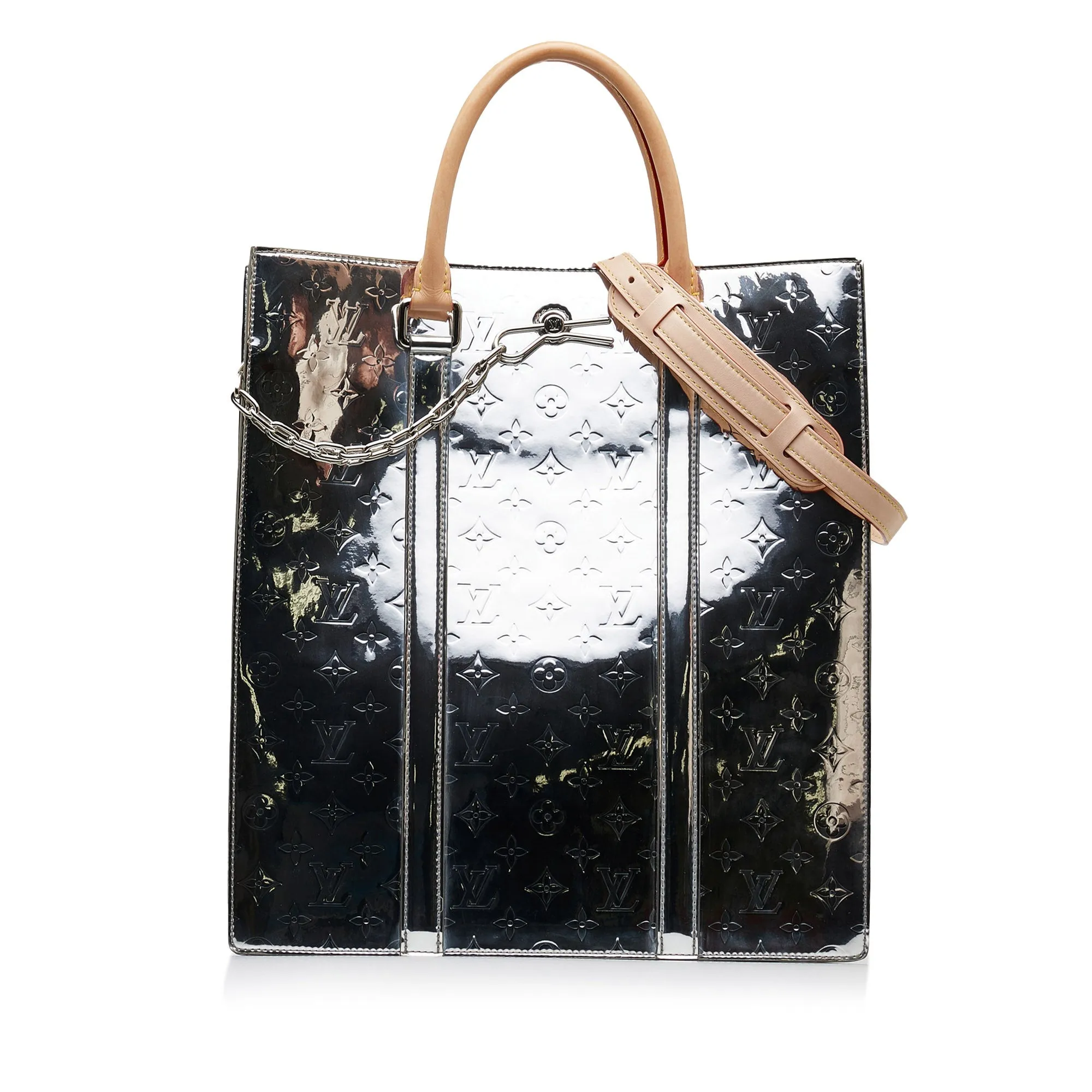 Trendy Inspired Louis Vuitton Monogram Vernis Miroir Sac Plat Satchel