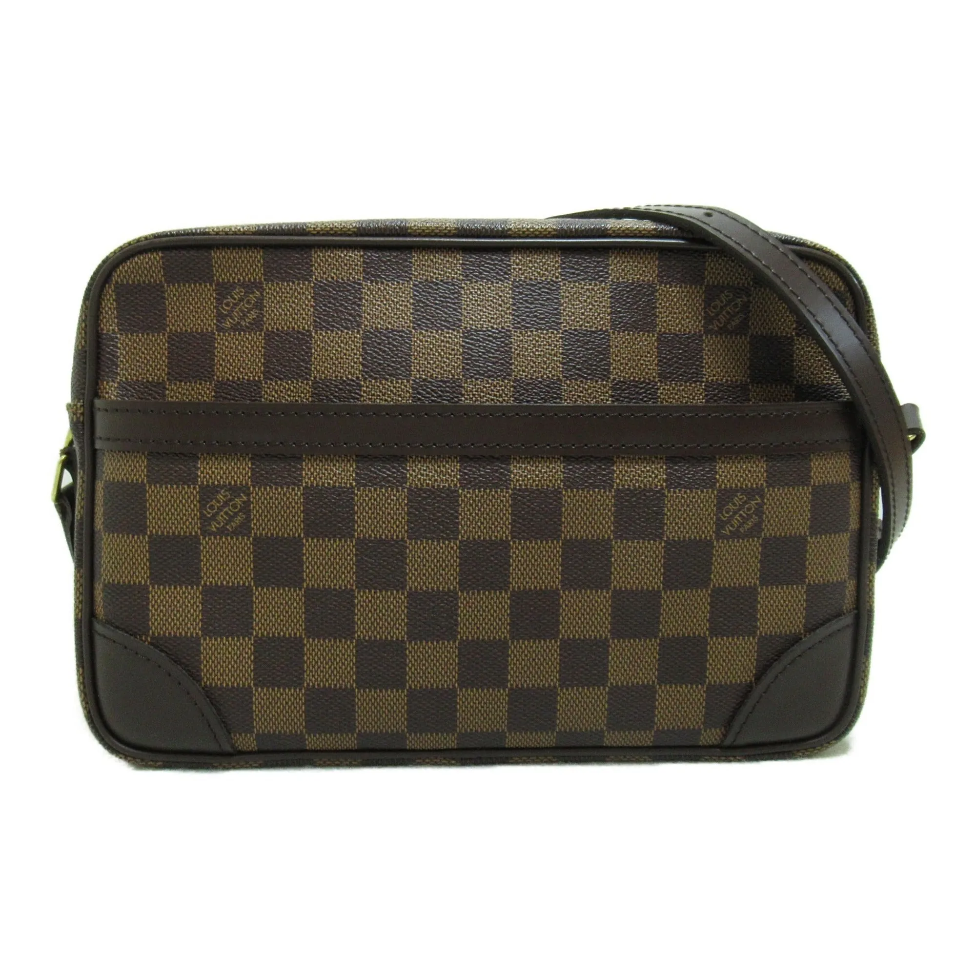 Trendy Inspired Louis Vuitton Trocadero 27 Brown Ebene Damier Pvc Coated Canvas N48085