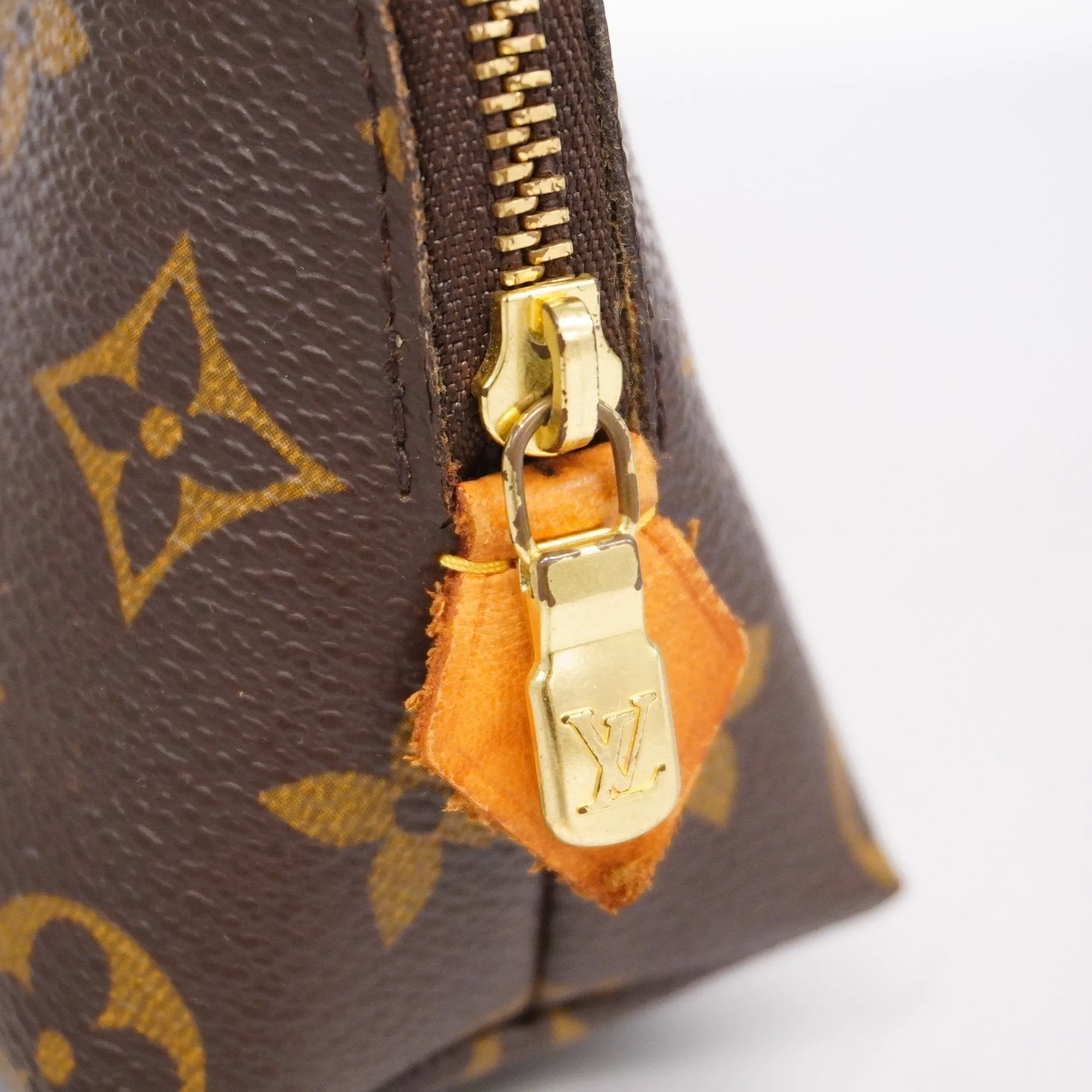 Trendy Inspired Louis Vuittonauth  Monogram Pochette Cosmetic M47515 Women's Pouch
