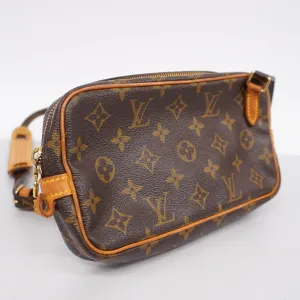 Trendy Inspired Louis Vuittonauth  Monogram Pochette Marley Bandolier M51828 Women's