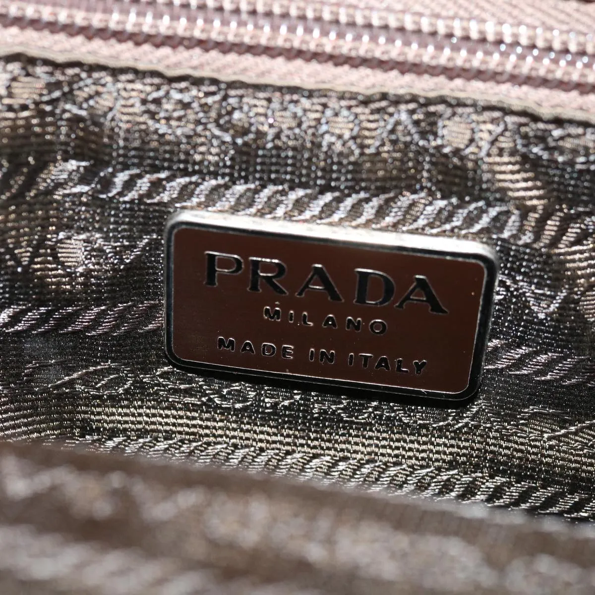 Trendy Inspired Prada Shoulder Bag Leather Beige Auth Bs12508