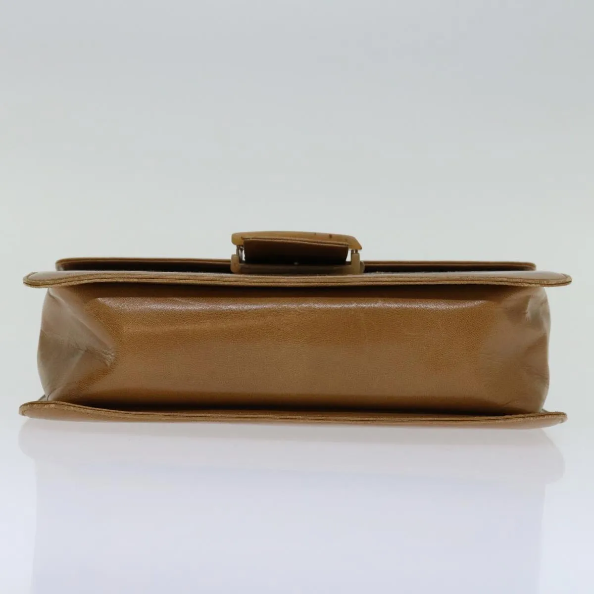 Trendy Inspired Prada Shoulder Bag Leather Beige Auth Bs12508