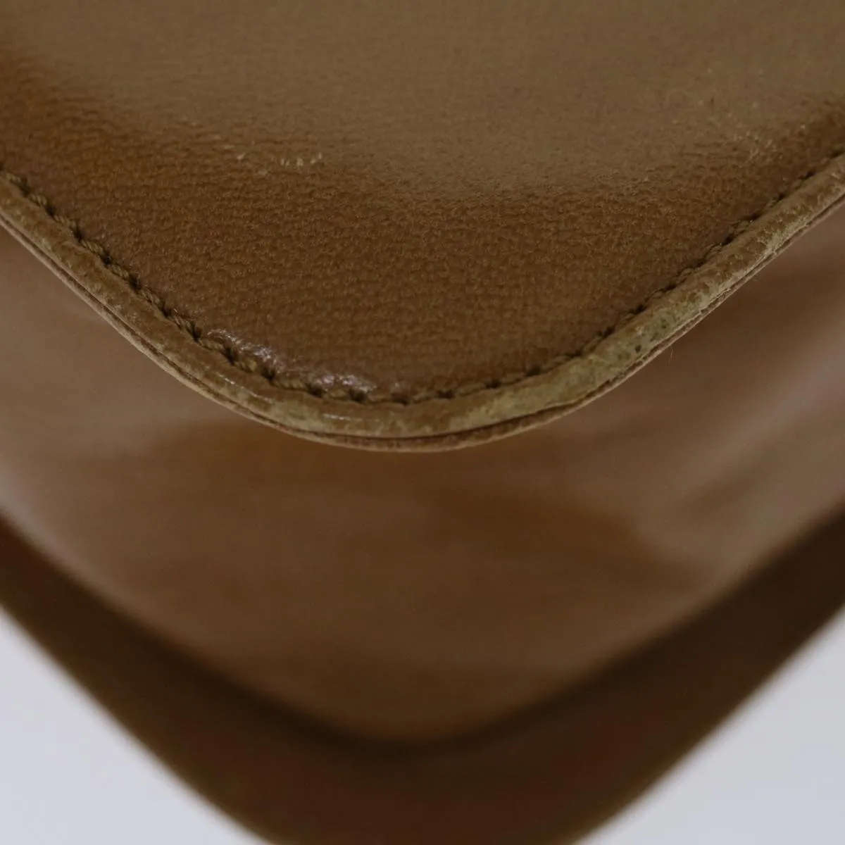 Trendy Inspired Prada Shoulder Bag Leather Beige Auth Bs12508