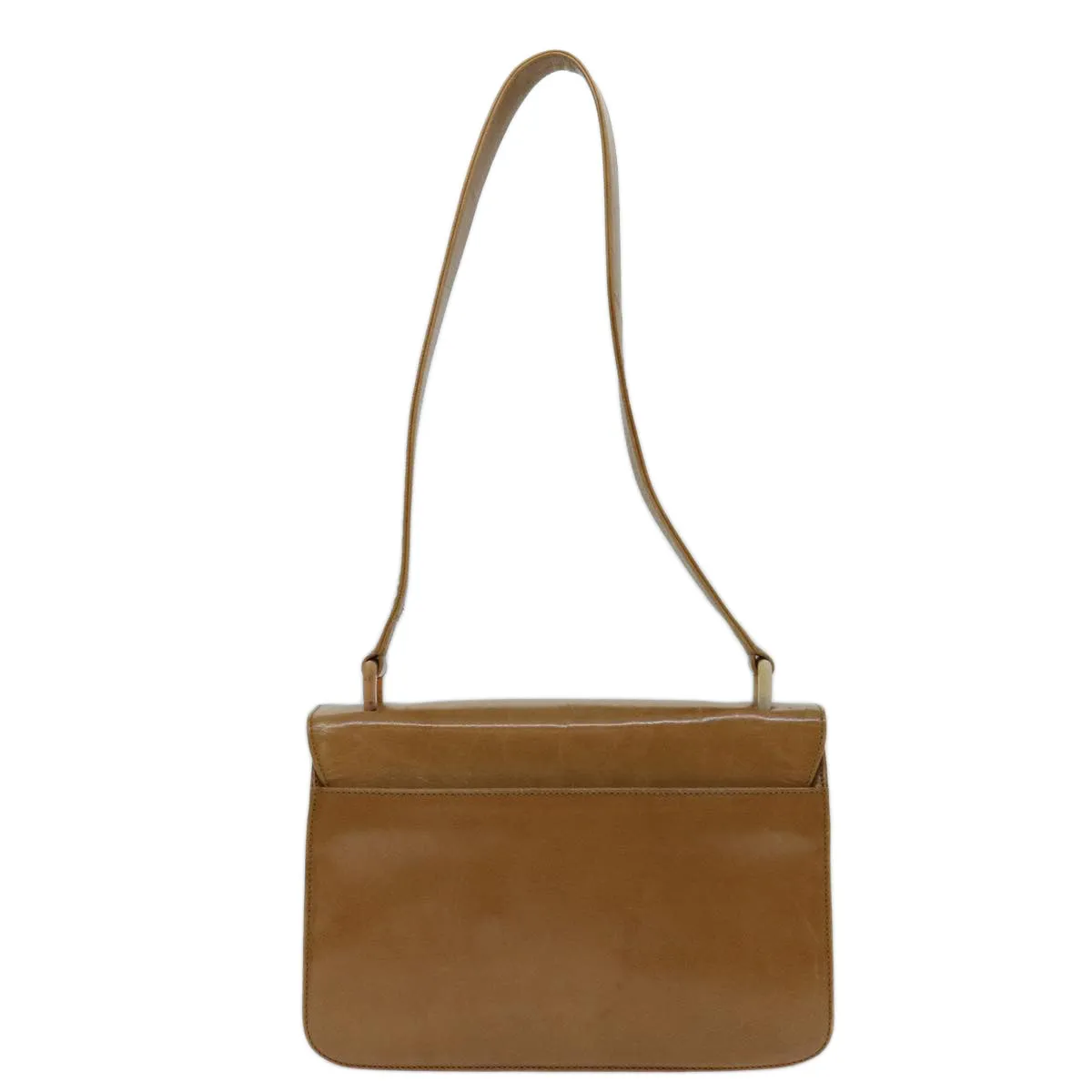Trendy Inspired Prada Shoulder Bag Leather Beige Auth Bs12508