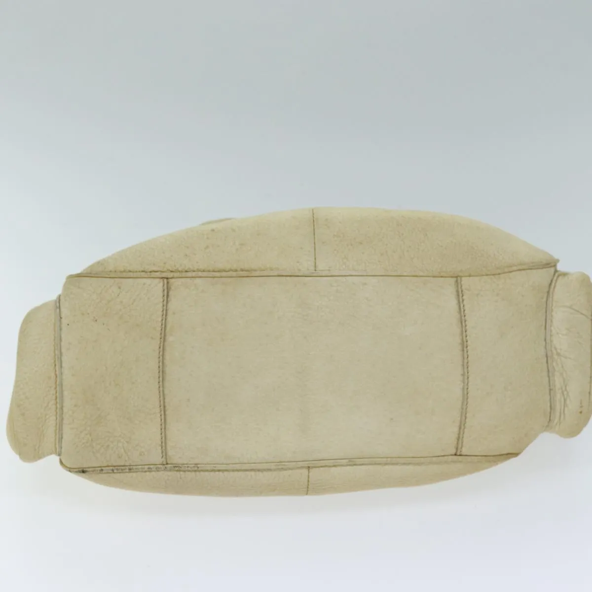 Trendy Inspired Prada Shoulder Bag Leather Cream Auth 74644