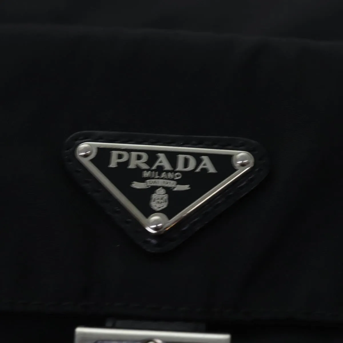 Trendy Inspired Prada Shoulder Bag Nylon Black Auth Ar11982