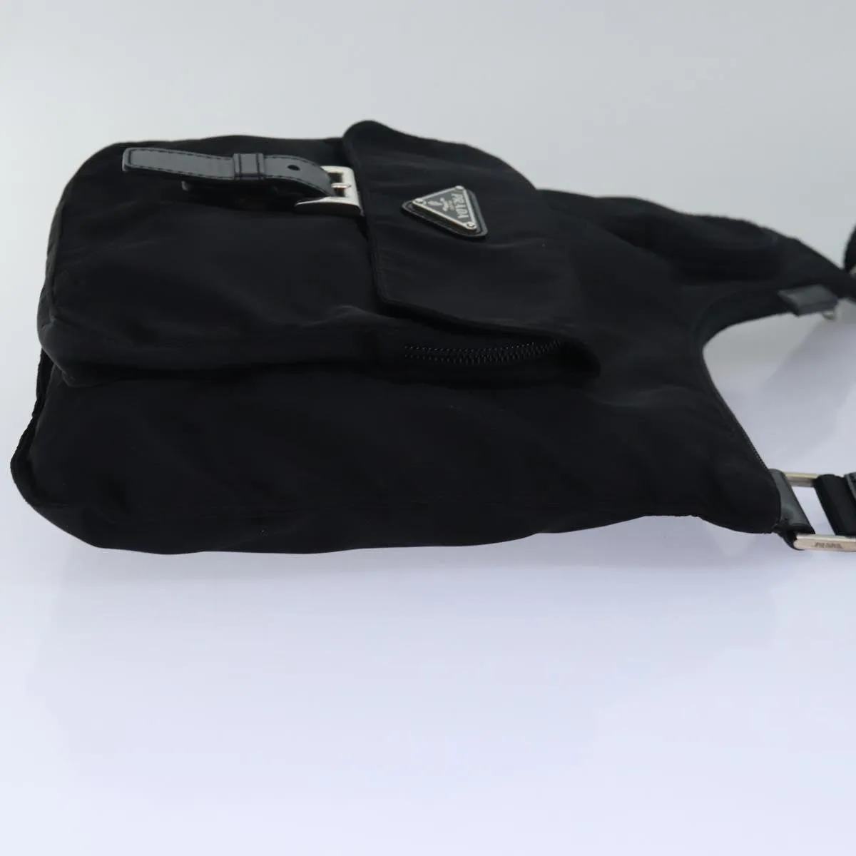 Trendy Inspired Prada Shoulder Bag Nylon Black Auth Ar11982