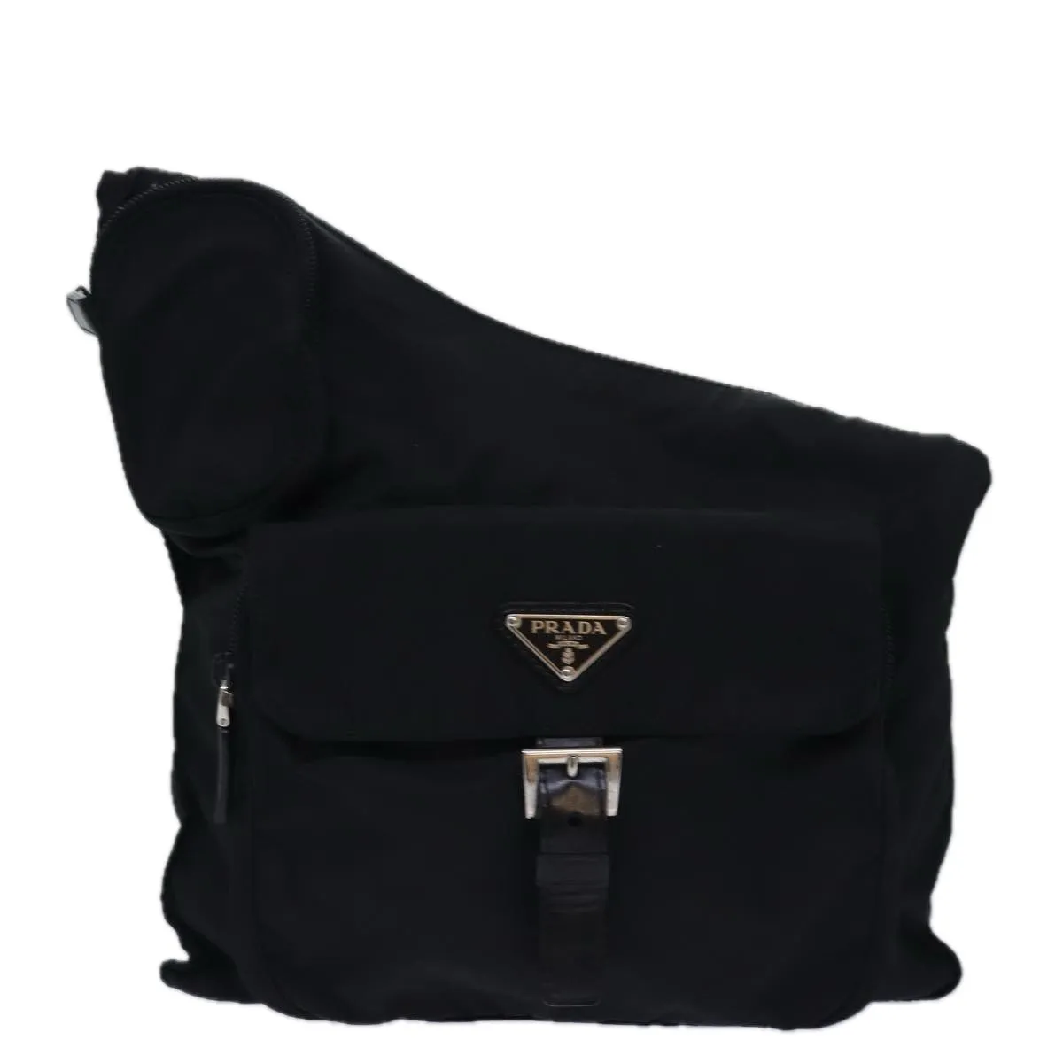 Trendy Inspired Prada Shoulder Bag Nylon Black Auth Ar11982