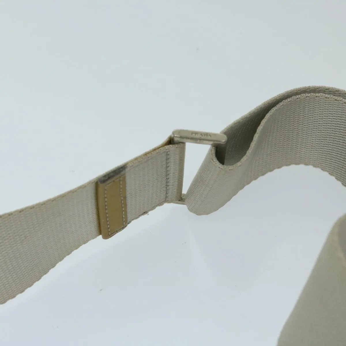 Trendy Inspired Prada Shoulder Bag Nylon Gray Auth 68807