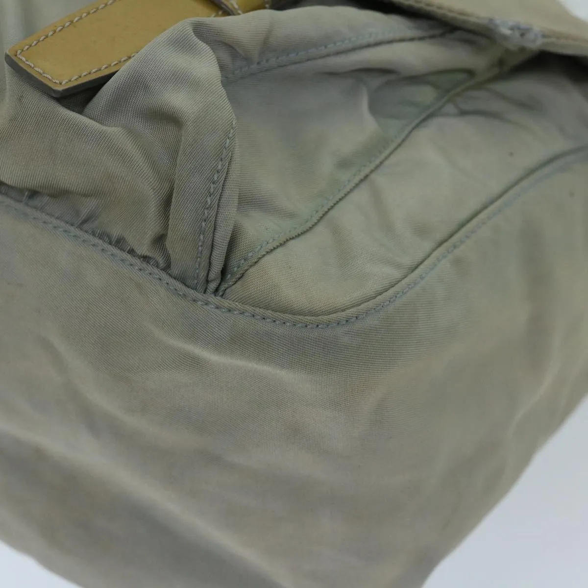 Trendy Inspired Prada Shoulder Bag Nylon Gray Auth 68807