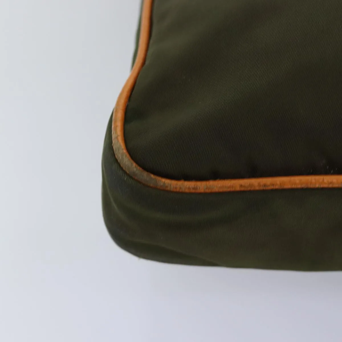 Trendy Inspired Prada Shoulder Bag Nylon Khaki Auth Yk12784