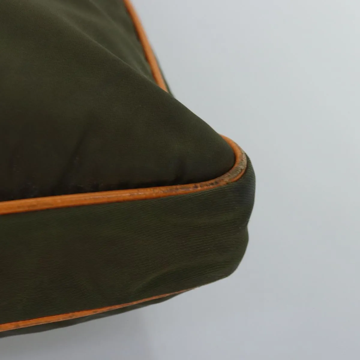 Trendy Inspired Prada Shoulder Bag Nylon Khaki Auth Yk12784