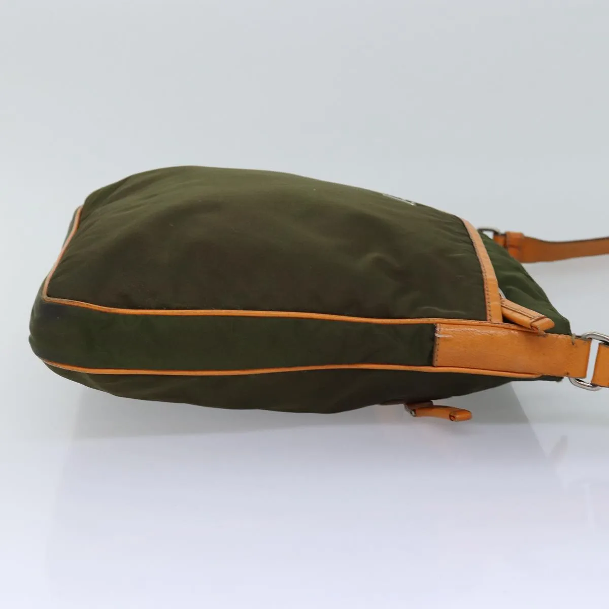Trendy Inspired Prada Shoulder Bag Nylon Khaki Auth Yk12784