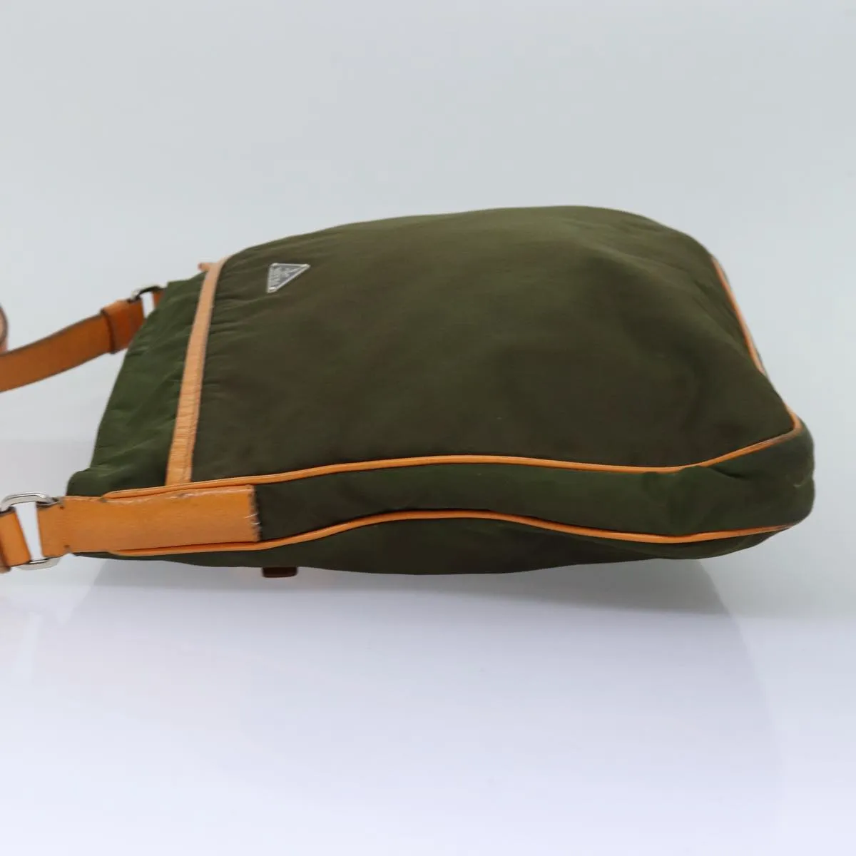 Trendy Inspired Prada Shoulder Bag Nylon Khaki Auth Yk12784