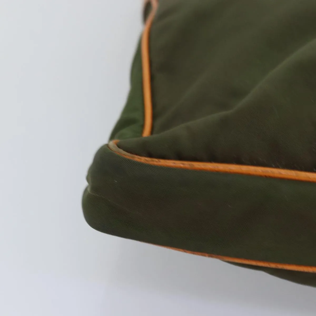 Trendy Inspired Prada Shoulder Bag Nylon Khaki Auth Yk12784
