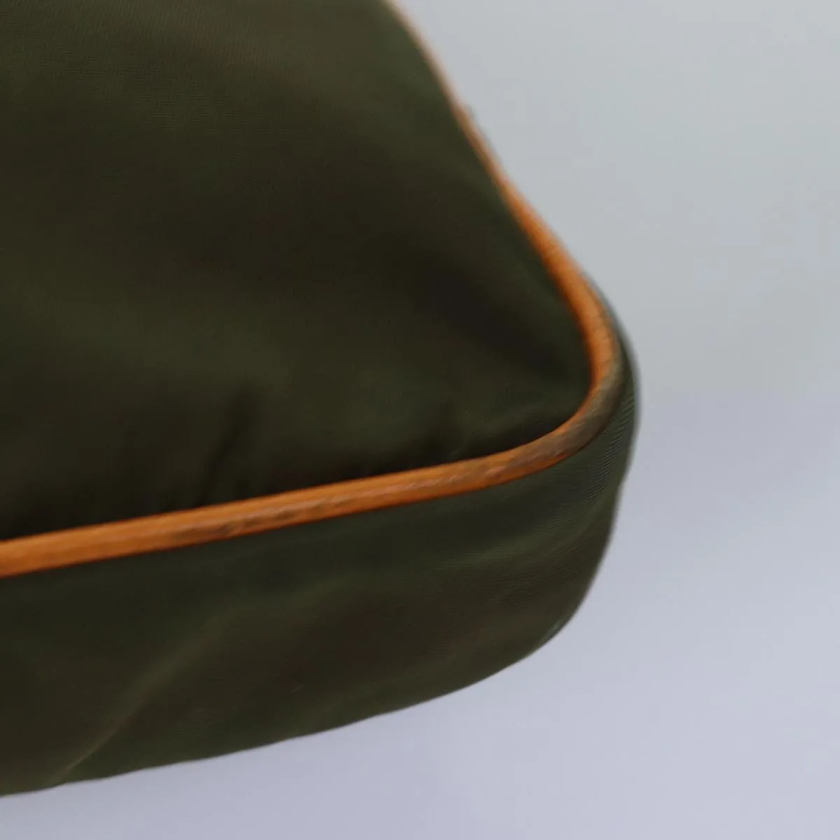 Trendy Inspired Prada Shoulder Bag Nylon Khaki Auth Yk12784