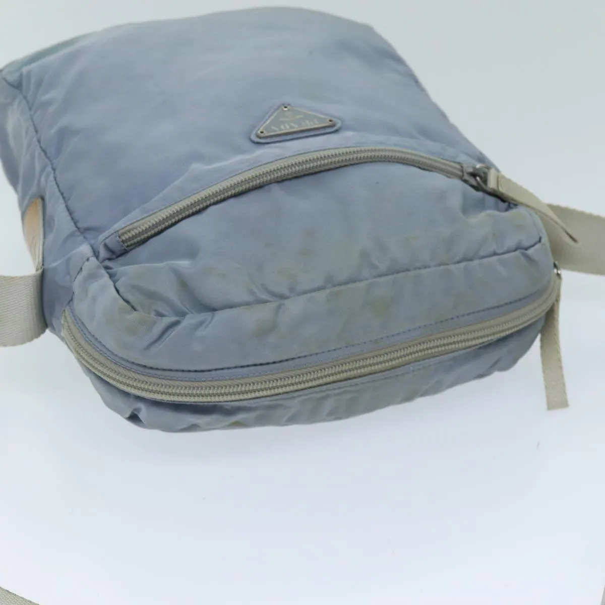 Trendy Inspired Prada Shoulder Bag Nylon Light Blue Auth 73872