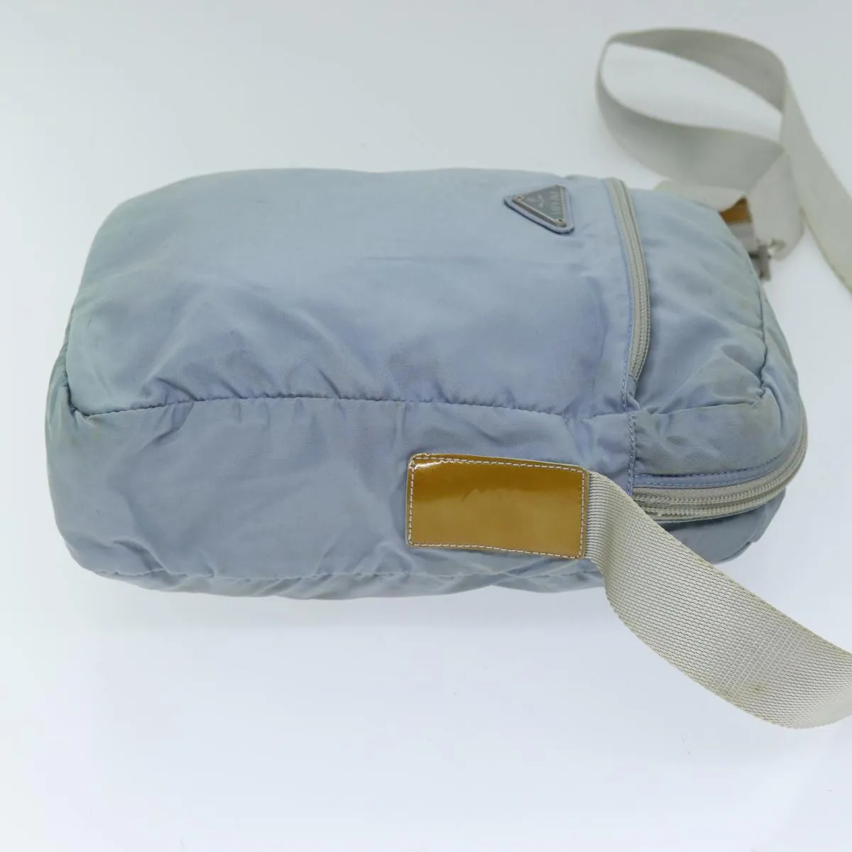 Trendy Inspired Prada Shoulder Bag Nylon Light Blue Auth 73872