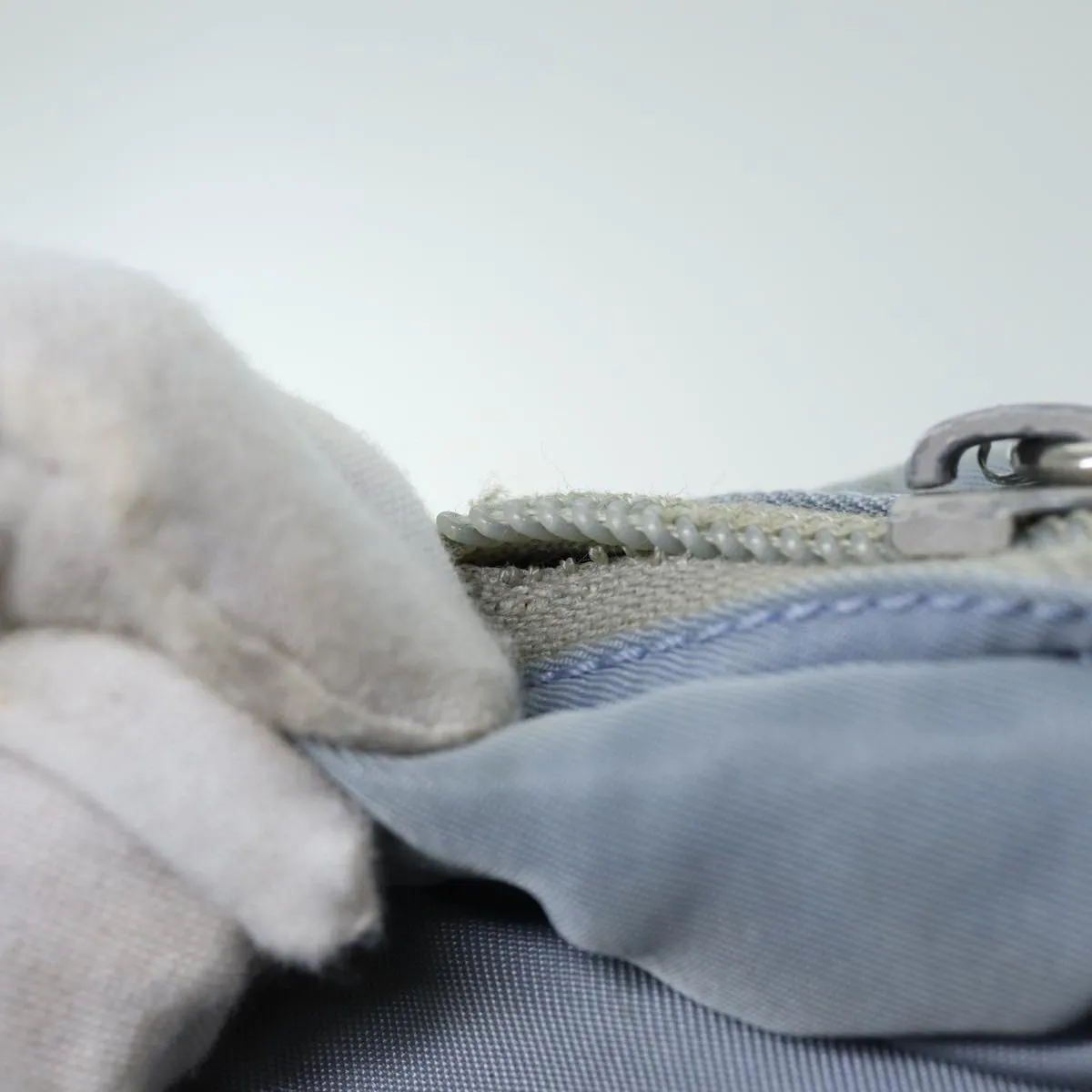 Trendy Inspired Prada Shoulder Bag Nylon Light Blue Auth 73872